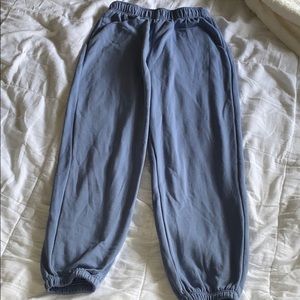 pacsun baby blue sweatpants